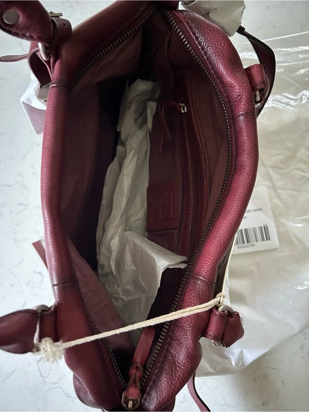 ❗️UPDATED❗️We The Free Baby Emerson Tote Bag Red Rock W/ Micro Emerson & Charm - Picture 10 of 11